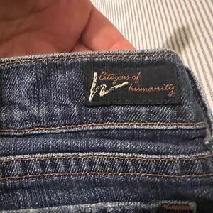 Citizens Of Humanity Women's Boot Cut Jeans - Dark Blue Denim